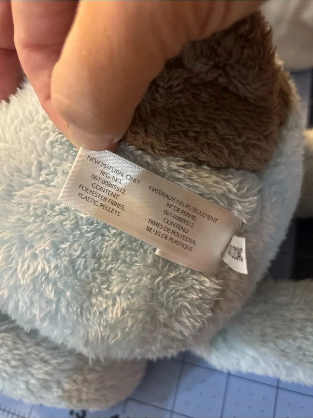 Animal Adventure Plush Blue & Brown Puppy Dog Toy - Soft Cuddly Pet Plush